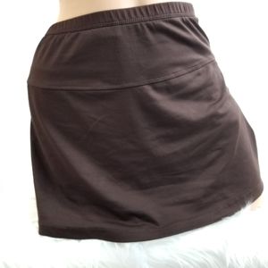 Bolle Chocolate Brown Athletic Tennis Skort Small